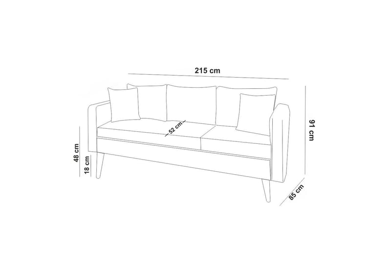 Sofiko Sofagruppe - Antracit - Møbler - Sofaer - Sofagrupper