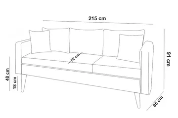 Sofiko Sofagruppe - Grå - Møbler - Sofaer - Sofagrupper