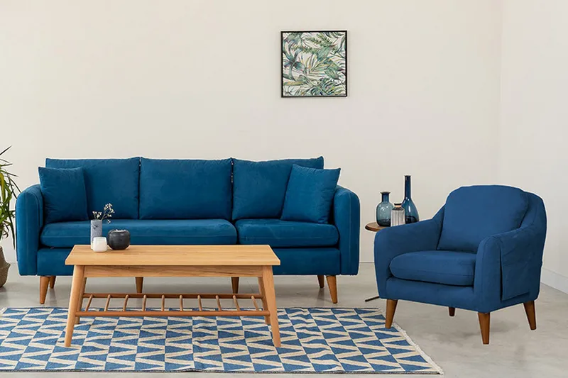 Sofiko Sofagruppe - Mørkeblå - Møbler - Sofaer - Sofagrupper