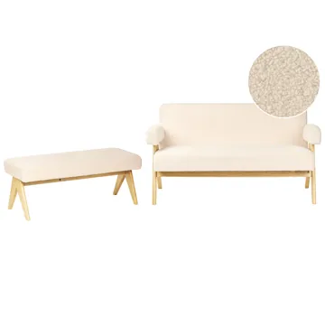 Sofagruppe Tamre - Offwhite/Lysebrun - Møbler - Sofaer - Sofagrupper