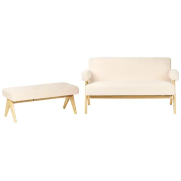 Sofagruppe Tamre - Offwhite/Lysebrun - Møbler - Sofaer - Sofagrupper