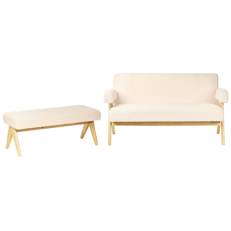 Sofagruppe Tamre - Offwhite/Lysebrun - Møbler - Sofaer - Sofagrupper