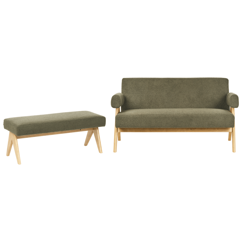 Sofagruppe Tamre - Olivengrøn/Lysebrun - Møbler - Sofaer - Sofagrupper