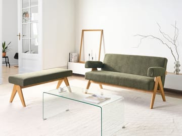 Sofagruppe Tamre - Olivengrøn/Lysebrun - Møbler - Sofaer - Sofagrupper