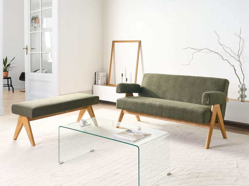 Sofagruppe Tamre - Olivengrøn/Lysebrun - Møbler - Sofaer - Sofagrupper