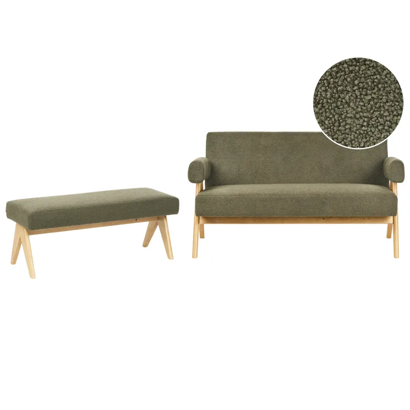 Sofagruppe Tamre, Olivengrøn/Lysebrun