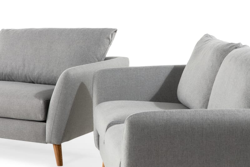 Trend Sofagruppe 3-personers + 2-personers Stofsofa - Grå - Møbler - Sofaer - Sofagrupper