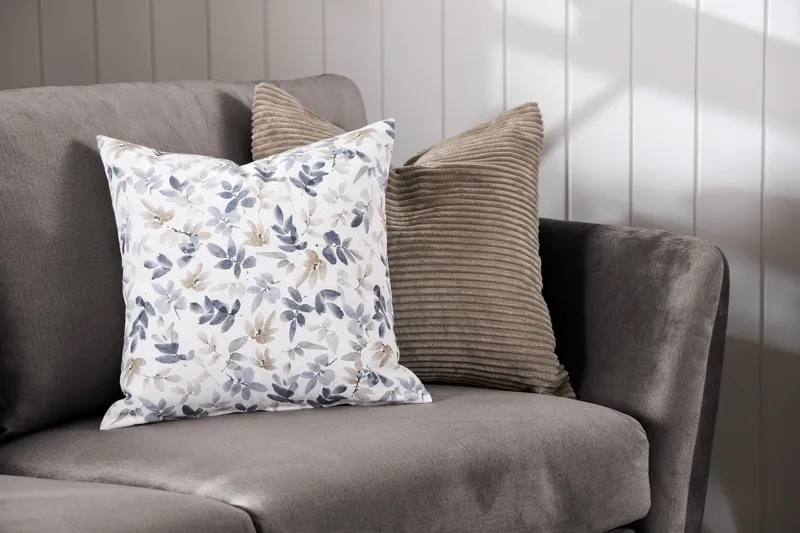 Trend Sofagruppe 3-personers + 2-personers Fløjlssofa - Mørkegrå - Møbler - Sofaer - Sofagrupper