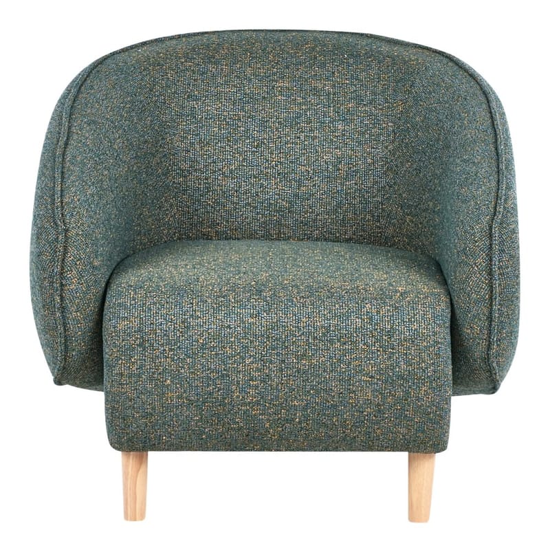 Sofagruppe Umea - Grøn, lyst træ - Møbler - Sofaer - 4 personers sofa