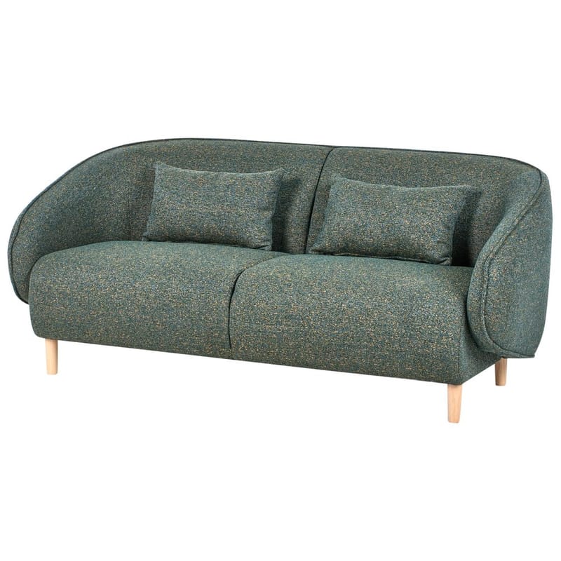 Sofagruppe Umea - Grøn, lyst træ - Møbler - Sofaer - 4 personers sofa