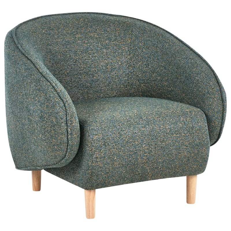 Sofagruppe Umea - Grøn, lyst træ - Møbler - Sofaer - 4 personers sofa