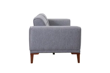 Wyong Sofagruppe 3-personers Sofa + Lænestol - Grå - Møbler - Sofaer - Sofagrupper