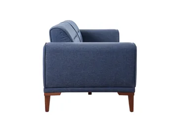 Wyong Sofagruppe 3-personers Sofa + Lænestol - Mørkeblå - Møbler - Sofaer - Sofagrupper