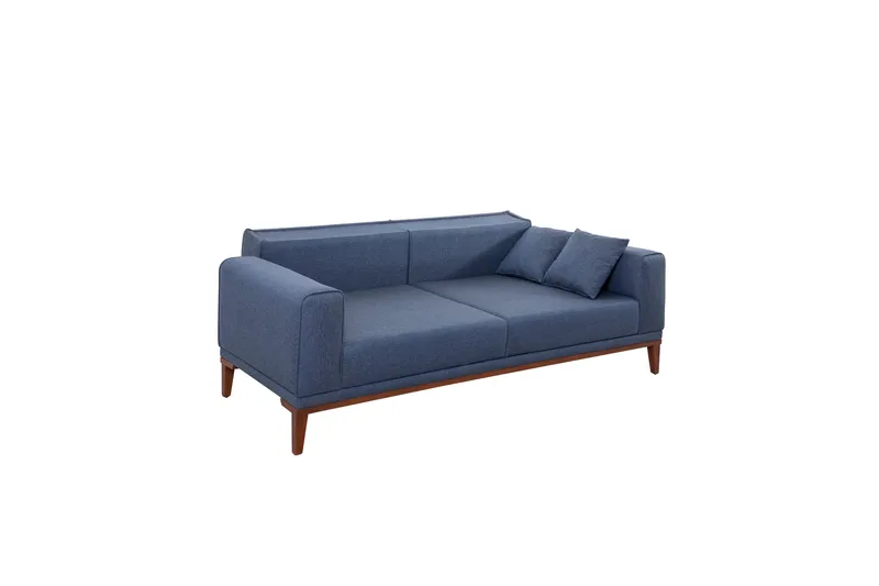Wyong Sofagruppe 3-personers Sofa + Lænestol - Mørkeblå - Møbler - Sofaer - Sofagrupper