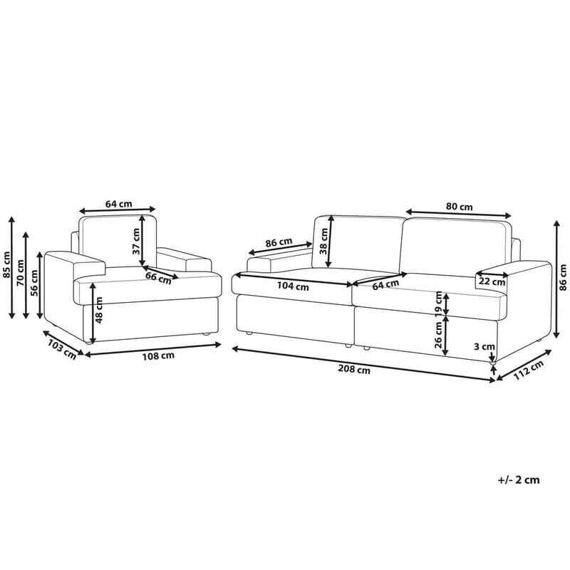 Sofasæt Alla - Beige - Møbler - Sofaer - Sofagrupper - Howard sofagruppe