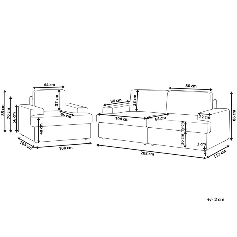 Sofasæt Alla - Brun - Møbler - Sofaer - Sofagrupper - Howard sofagruppe