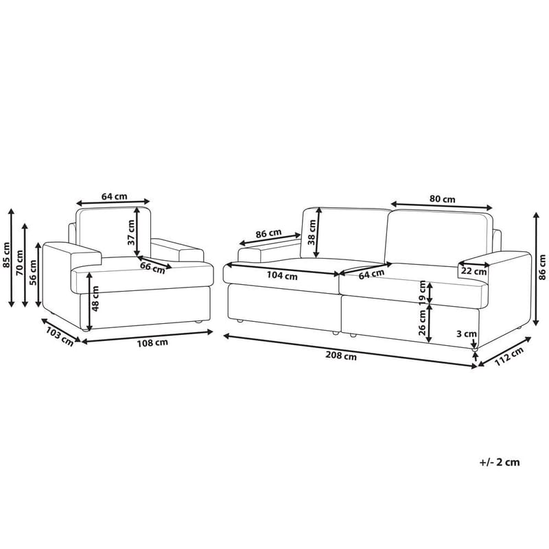 Sofasæt Alla - Hvid - Møbler - Sofaer - Sofagrupper - Howard sofagruppe