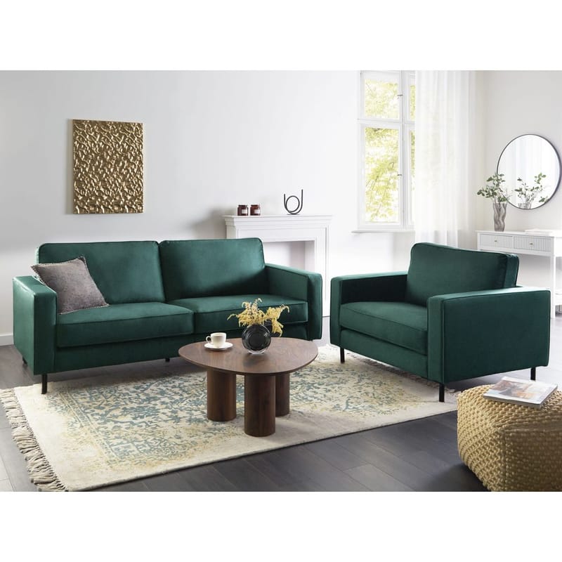 Sofasæt Savalen - Grøn, sort - Møbler - Sofaer - Sofagrupper