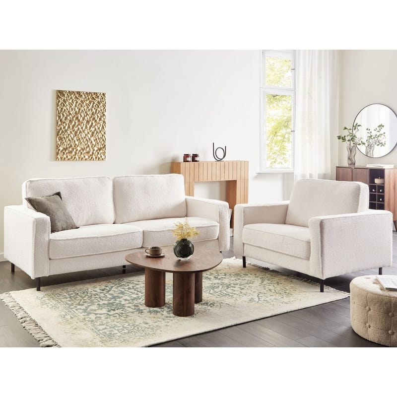 Sofasæt Savalen - Hvid, Sort - Møbler - Sofaer - Sofagrupper