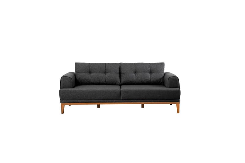 Sofasæt Valsot Antracit / Atlantisk Fyrretræ - Antracit / Atlantisk Fyrretræ - Møbler - Sofaer - Sofagrupper