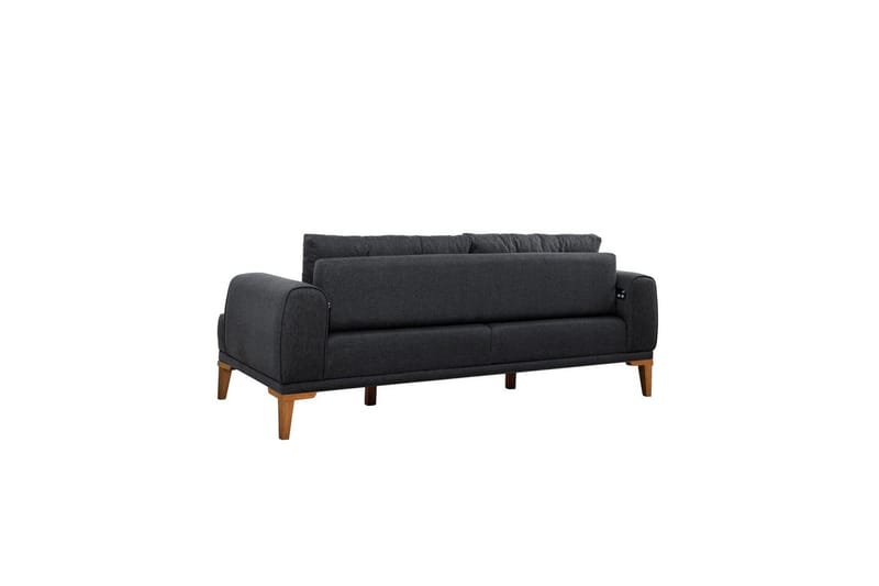 Sofasæt Valsot Antracit / Atlantisk Fyrretræ - Antracit / Atlantisk Fyrretræ - Møbler - Sofaer - Sofagrupper