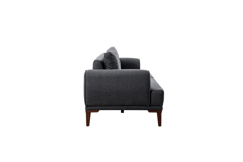 Sofasæt Valsot Antracit / Valnød - Antracit / Valnød - Møbler - Sofaer - Sofagrupper