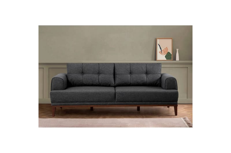Sofasæt Valsot Antracit / Valnød - Antracit / Valnød - Møbler - Sofaer - Sofagrupper