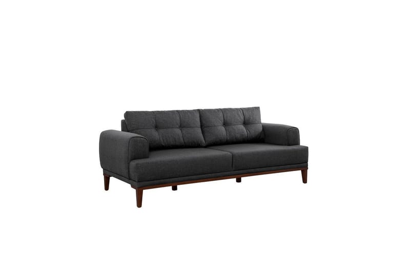 Sofasæt Valsot Antracit / Valnød - Antracit / Valnød - Møbler - Sofaer - Sofagrupper