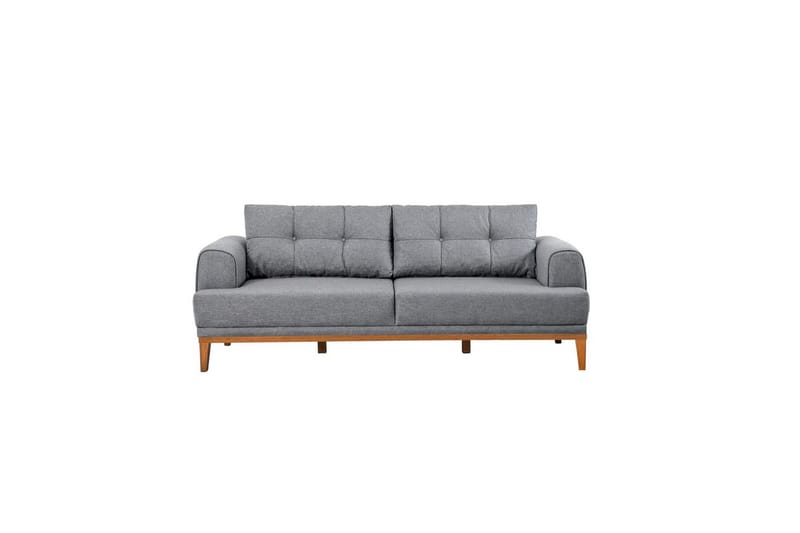 Sofasæt Valsot Grå / atlantisk fyrretræ - Grå / atlantisk fyrretræ - Møbler - Sofaer - Sofagrupper