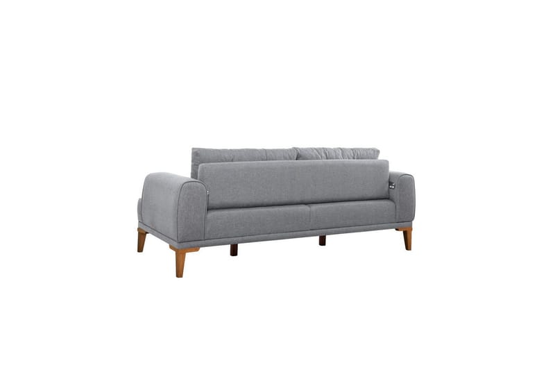 Sofasæt Valsot Grå / atlantisk fyrretræ - Grå / atlantisk fyrretræ - Møbler - Sofaer - Sofagrupper