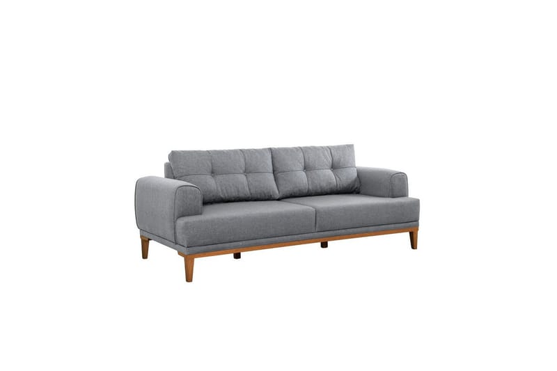 Sofasæt Valsot Grå / atlantisk fyrretræ - Grå / atlantisk fyrretræ - Møbler - Sofaer - Sofagrupper