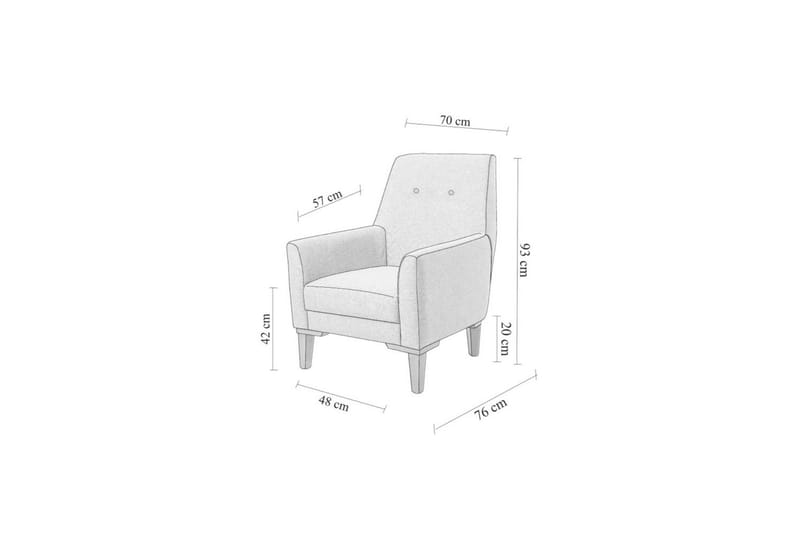 Sofasæt Valsot Grå / Valnød - Grå / Valnød - Møbler - Sofaer - Sofagrupper