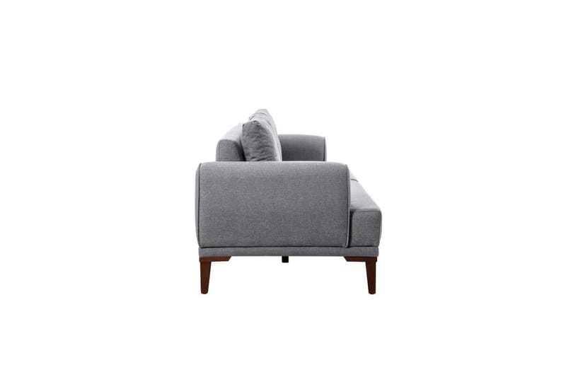 Sofasæt Valsot Grå / Valnød - Grå / Valnød - Møbler - Sofaer - Sofagrupper