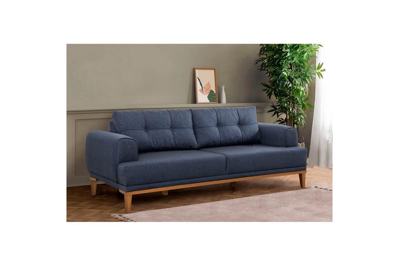 Sofasæt Valsot Mørk Blå / Atlantisk Fyr - Mørk Blå / Atlantisk Fyr - Møbler - Sofaer - Sofagrupper