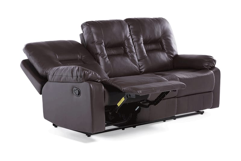 Sofasofa 3 sæder - Brun - 3 personers sofa