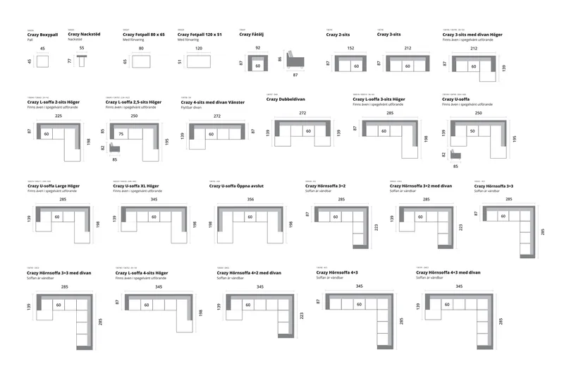 Crazy/Moore Nakkestøtte - Antracitgrå - Møbler - Sofaer - Sofatilbehør
