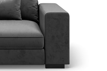 Dubai Armlæn Højre Velour - Mørkegrå - Møbler - Sofaer - Modulsofaer - Andre moduler til modulsofa