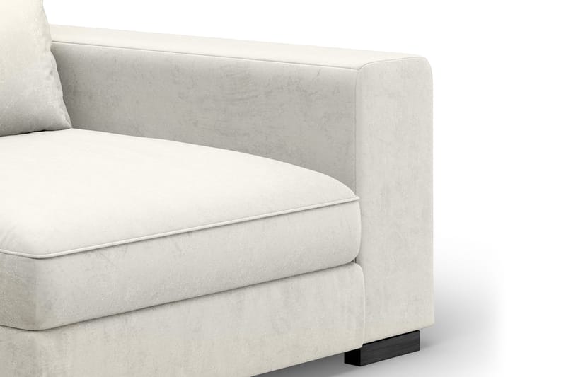 Dubai Modulserie Armlæn Højre Velour - Hvid - Møbler - Sofaer - Sofatilbehør