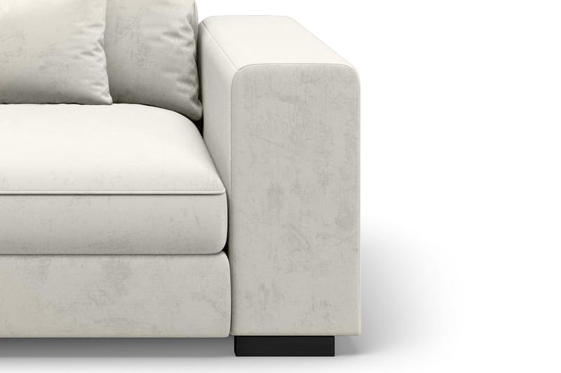 Dubai Modulserie Armlæn Højre Velour - Hvid - Møbler - Sofaer - Sofatilbehør