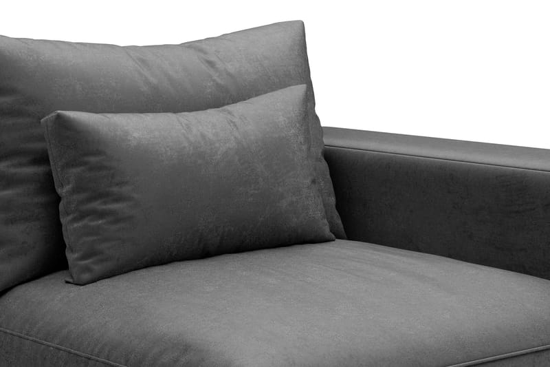Dubai Modulserie Armlæn Højre Velour - Mørkegrå - Møbler - Sofaer - Modulsofaer - Andre moduler til modulsofa