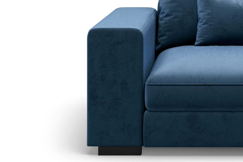 Dubai Modulserie Armlæn Venstre Velour - Blå - Møbler - Sofaer - Sofatilbehør