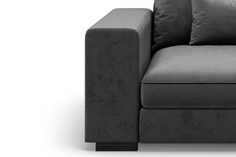 Dubai Modulserie Armlæn Venstre Velour - Mørkegrå - Møbler - Sofaer - Sofatilbehør