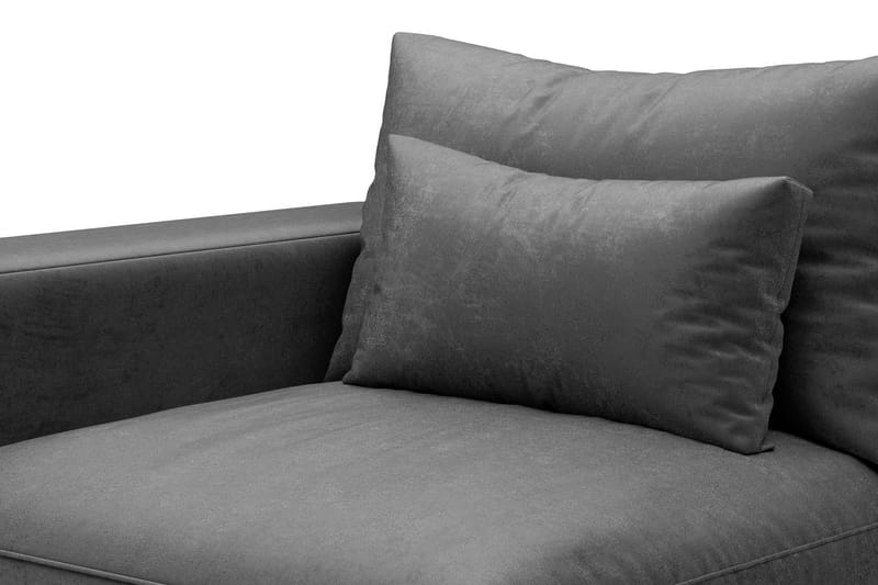 Dubai Modulserie Armlæn Venstre Velour - Mørkegrå - Møbler - Sofaer - Sofatilbehør