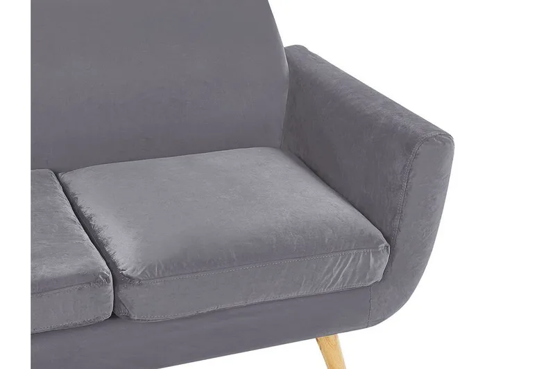 Jeancourt 2-Pers. Sofabetræk - Velour/Grå - Møbler - Sofaer - Sofatilbehør