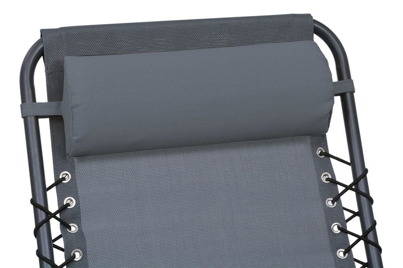 Nakkestøtte Til Havestol 40x7,5x15 cm Textilene Grå - Grå - Havemøbler - Loungemøbler - Loungestol udendørs