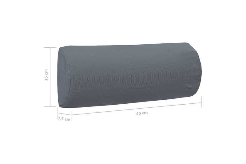 Nakkestøtte Til Havestol 40x7,5x15 cm Textilene Grå - Grå - Havemøbler - Loungemøbler - Loungestol udendørs
