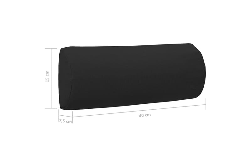 Nakkestøtte Til Havestol 40x7,5x15 cm Textilene Sort - Sort - Havemøbler - Loungemøbler - Loungestol udendørs