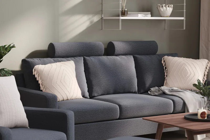 Peppe Nakkestøtte - Mørkegrå - Møbler - Sofaer - Sofatilbehør