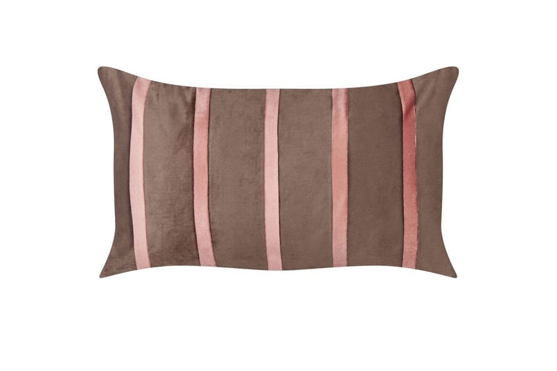 Pyntepuder Crodyline sæt á 2 Brun/Rosa - Brun/Rosa - Tekstiler - Pude & plaid - Pyntepuder & pudebetræk