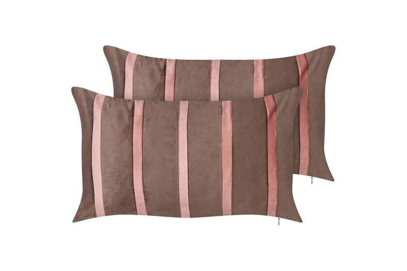 Pyntepuder Crodyline sæt á 2 Brun/Rosa, Brun/Rosa